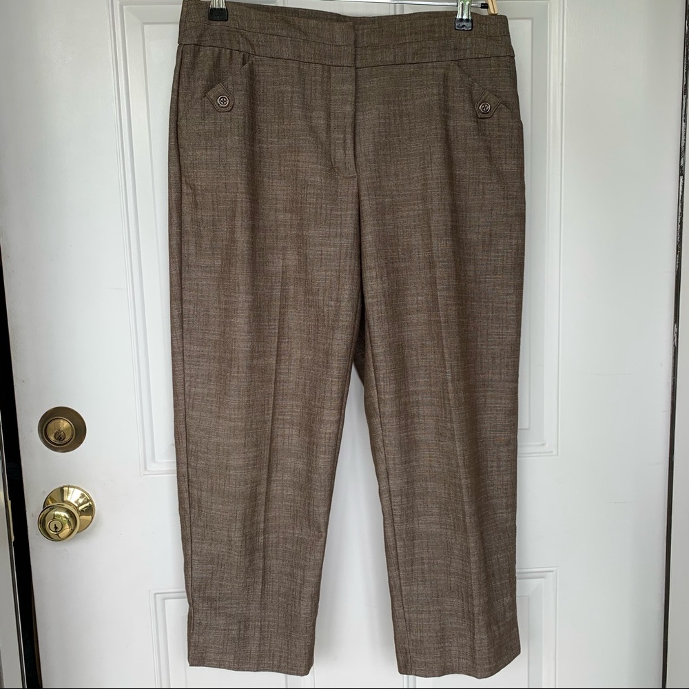 •Counterparts• Cropped Dress Pants Brown - Size 10